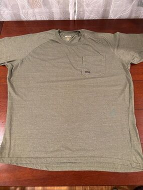 Ariat Men's Short Sleeve Pocket Tee in Olive Size XXL